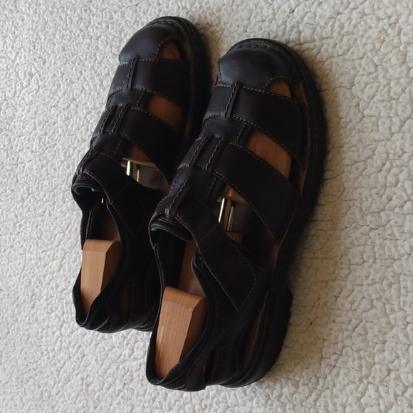 Joseph Seibel Brown Leather Fisherman's Sandals * U.S. 9 = EU 42 - Picture 3 of 11